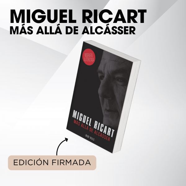 Libro Miguel Ricart Más allá de Alcàsser edición firmada por Bibi Ruiz